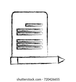 paper page and pencil icon 