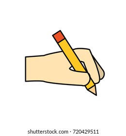 paper page and pencil icon 