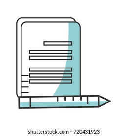 paper page and pencil icon 