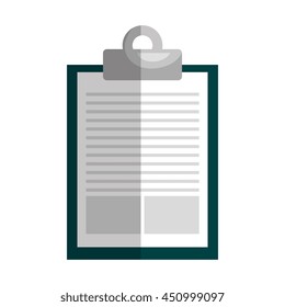 Paper, pager ir note isolated flat icon, vector illustration graphic design.