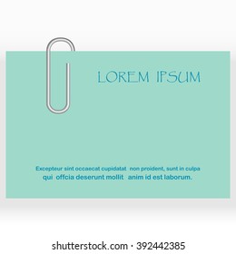  paper with paperclip,  icon attach
