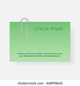 paper with paperclip, icon attach