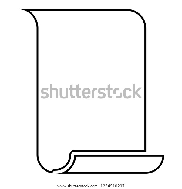 paper papyrus old scroll paper important stock vector scroll outline template