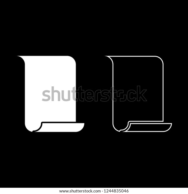 paper papyrus old scroll paper important stock vector scroll outline template