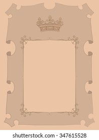 Paper, parchment marked as Noble. Insert your own text.