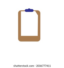 a paper pasted on a board minimalist illustration