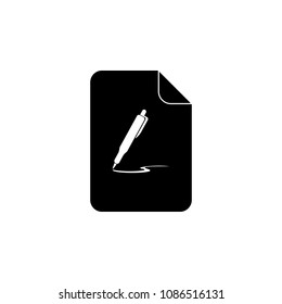 paper and pen icon. Element of art and painting for mobile concept and web apps. Detailed paper and pen icon can be used for web and mobile. Premium icon on white background