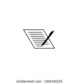 Paper and pen Symbol.
