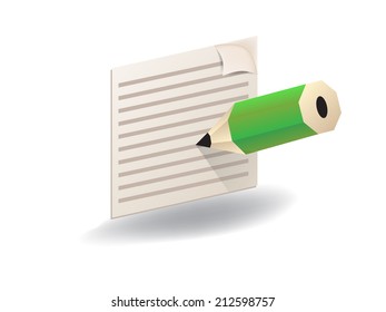 paper with pencil