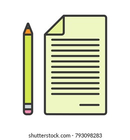 Paper and pencil 
