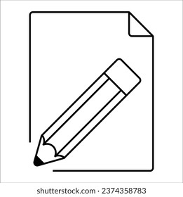 paper and pencil icon. edit file icon, sign up icon vector illustration
vector formats. Eps 10

