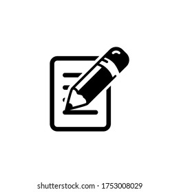 icono de papel y lápiz vectores eps plantilla de diseño de moda logotipo ilustración clip art