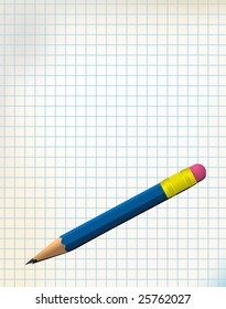 Paper with pencil and place for your message