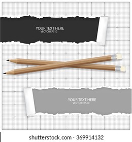 paper with pencils