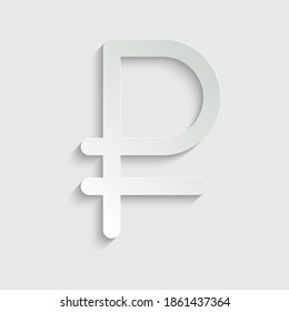 paper   philippine currency icon. Pesos Sign golden  vector