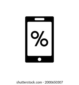 Papier-Telefon-Kredit - Symbol Vektorgrafik.  Verkaufssymbol