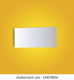 paper piece note white yellow background blank page write message isolated empty