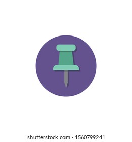 paper pin colorful vector flat icon. paper pin colorful vector flat icon. paper pin colorful vector flat icon. 