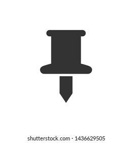 paper pin flat icon, can be use for toolbar icon and button