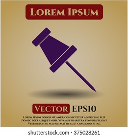 Icono de alta calidad de Pin de papel
