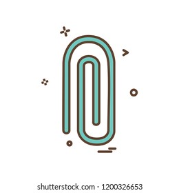 Paper pin icon design vector