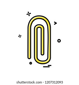 Paper pin icon design vector