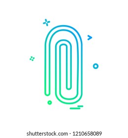 Paper pin icon design vector