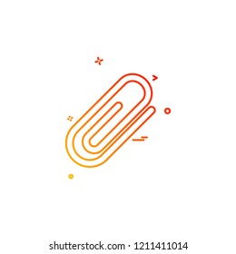 Paper pin icon design vector