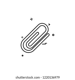 Paper pin icon design vector