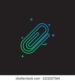 Paper pin icon design vector