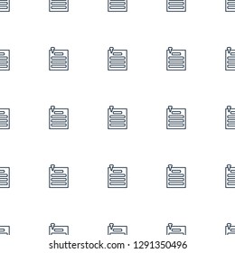 paper pin icon pattern seamless white background. Editable outline paper pin icon. paper pin icon pattern for web and mobile.