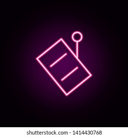 paper and pin icon. Universal set of web for website design and development, app development