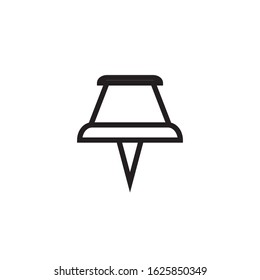 Paper pin icon vector design template