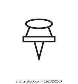 Paper pin icon vector design template
