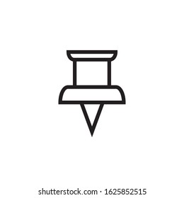 Paper pin icon vector design template