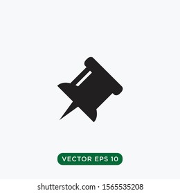 paper pin icon vector EPS10