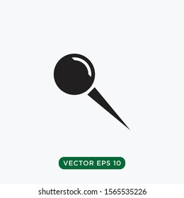 paper pin icon vector EPS10