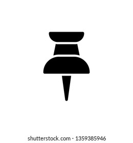 Paper Pin Icon Vector Illustration Logo Template