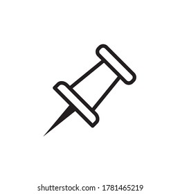 Paper Pin Icon Vector Illustration Design
