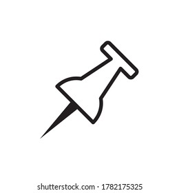 Paper Pin Icon Vector Illustration Design