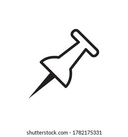 Paper Pin Icon Vector Illustration Design