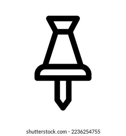 Paper Pin Icon Vector Symbol Design Illustration