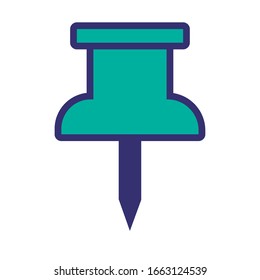 Pin-Linie und Vektorillustration-Design für Stilsymbole