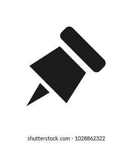 paper pin vector icon