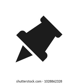 paper pin vector icon