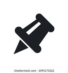 paper pin vector icon