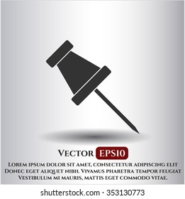 Paper Pin vector icon