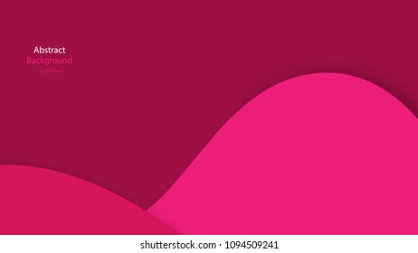 Paper Pink color and white color background abstract art vector