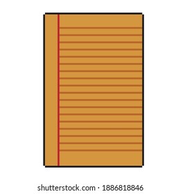 Paper pixel art. Vector illustration.