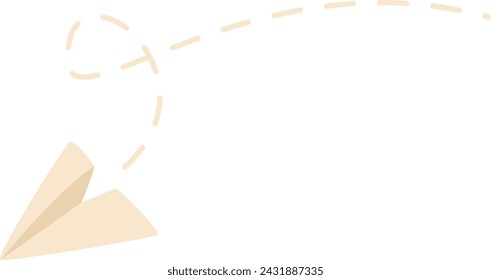 Papierschlichte mit Spurvektor-Illustration